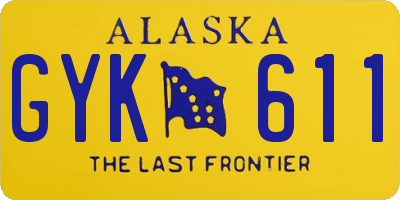 AK license plate GYK611