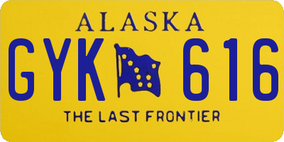 AK license plate GYK616