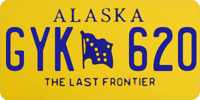 AK license plate GYK620