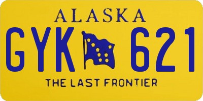 AK license plate GYK621