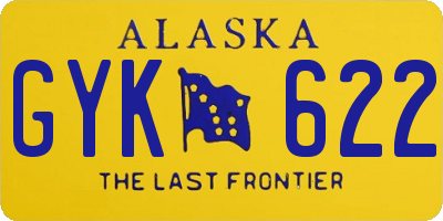 AK license plate GYK622