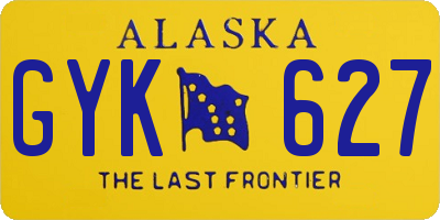 AK license plate GYK627