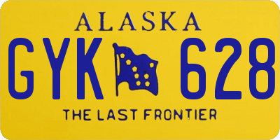 AK license plate GYK628
