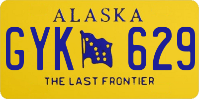 AK license plate GYK629