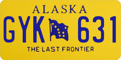 AK license plate GYK631
