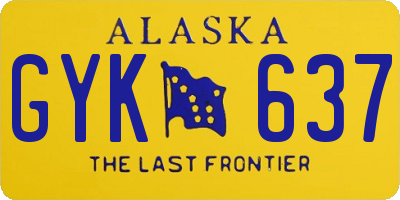 AK license plate GYK637