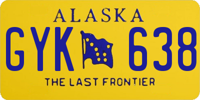 AK license plate GYK638