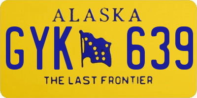 AK license plate GYK639