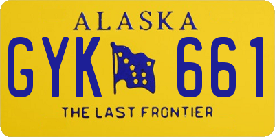 AK license plate GYK661