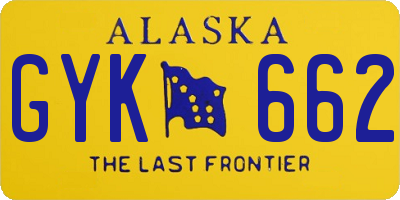 AK license plate GYK662