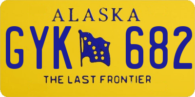 AK license plate GYK682