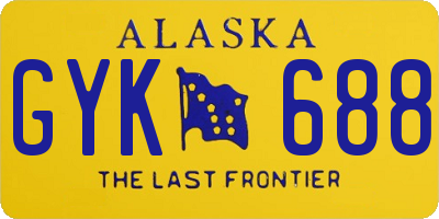 AK license plate GYK688