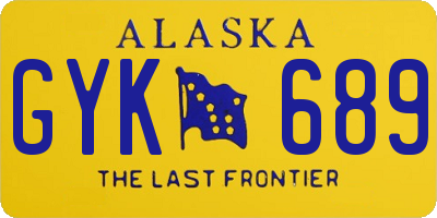 AK license plate GYK689