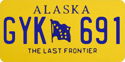 AK license plate GYK691