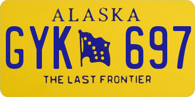 AK license plate GYK697