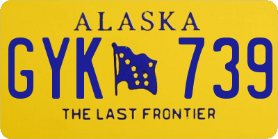 AK license plate GYK739