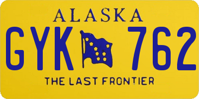 AK license plate GYK762