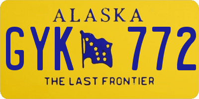 AK license plate GYK772