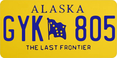 AK license plate GYK805