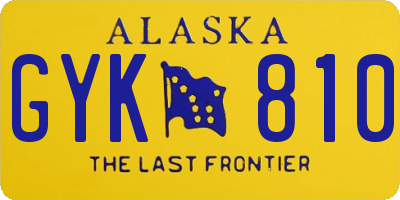 AK license plate GYK810