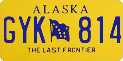 AK license plate GYK814