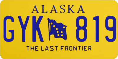 AK license plate GYK819