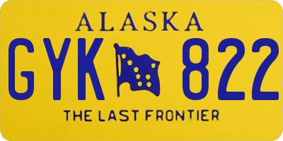 AK license plate GYK822