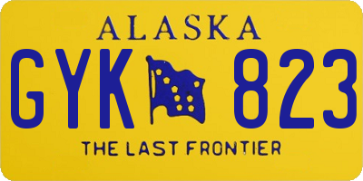 AK license plate GYK823