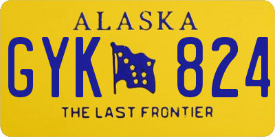 AK license plate GYK824