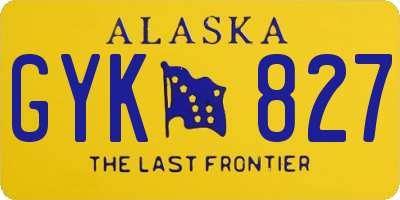 AK license plate GYK827