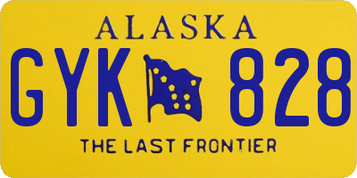 AK license plate GYK828