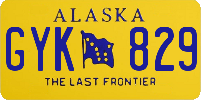AK license plate GYK829