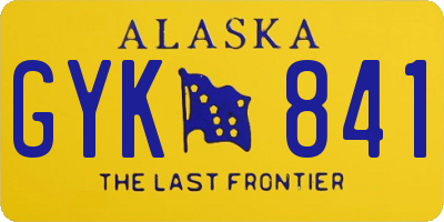 AK license plate GYK841