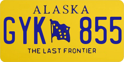AK license plate GYK855