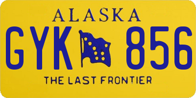 AK license plate GYK856