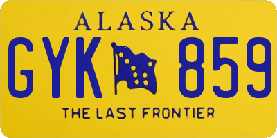 AK license plate GYK859