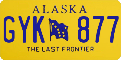 AK license plate GYK877