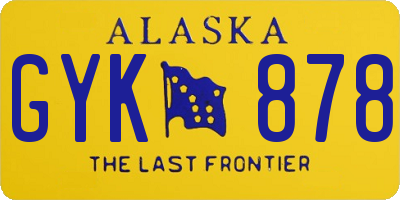AK license plate GYK878