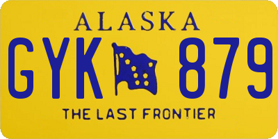 AK license plate GYK879