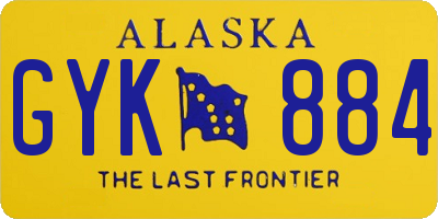 AK license plate GYK884