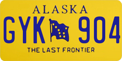 AK license plate GYK904