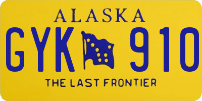 AK license plate GYK910