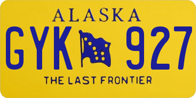 AK license plate GYK927