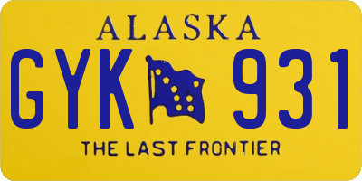 AK license plate GYK931