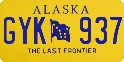 AK license plate GYK937