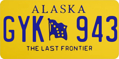 AK license plate GYK943