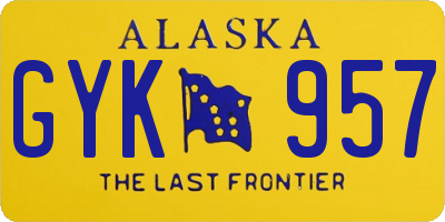 AK license plate GYK957