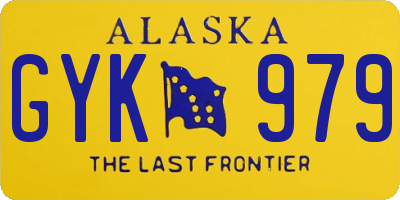 AK license plate GYK979