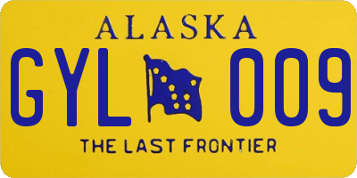 AK license plate GYL009