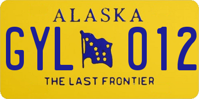 AK license plate GYL012